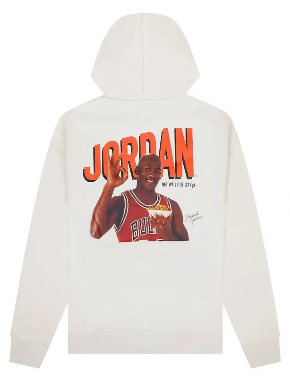 Air Jordan Flight MVP Graphic Fleece Pullover Hoodie - 'Phantom' Wheaties sz S